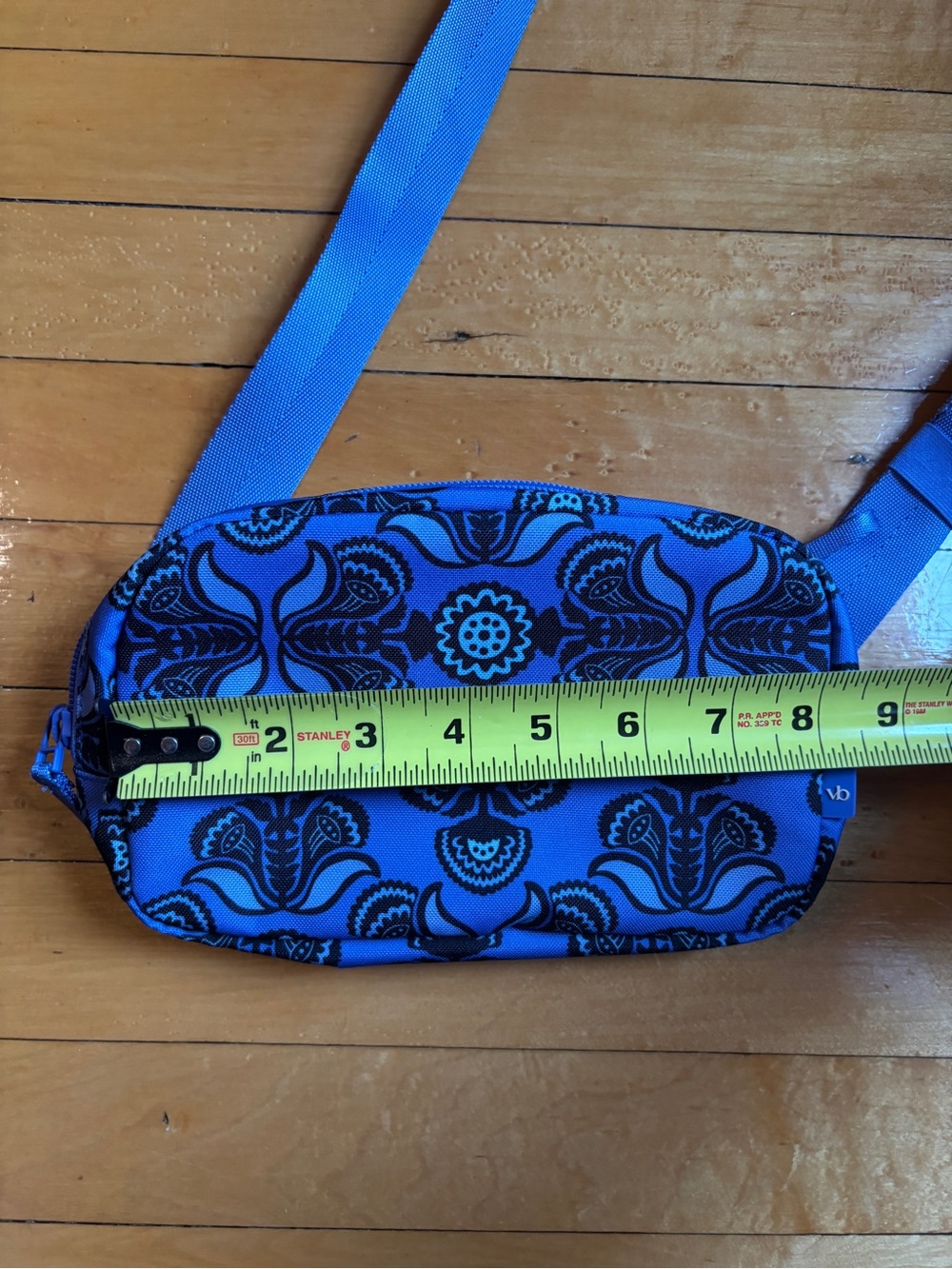 NWOT Vera Bradley Lighten Up Large Cube Belt Bag | Floral Blue Fanny Pack - Picture 10 of 16